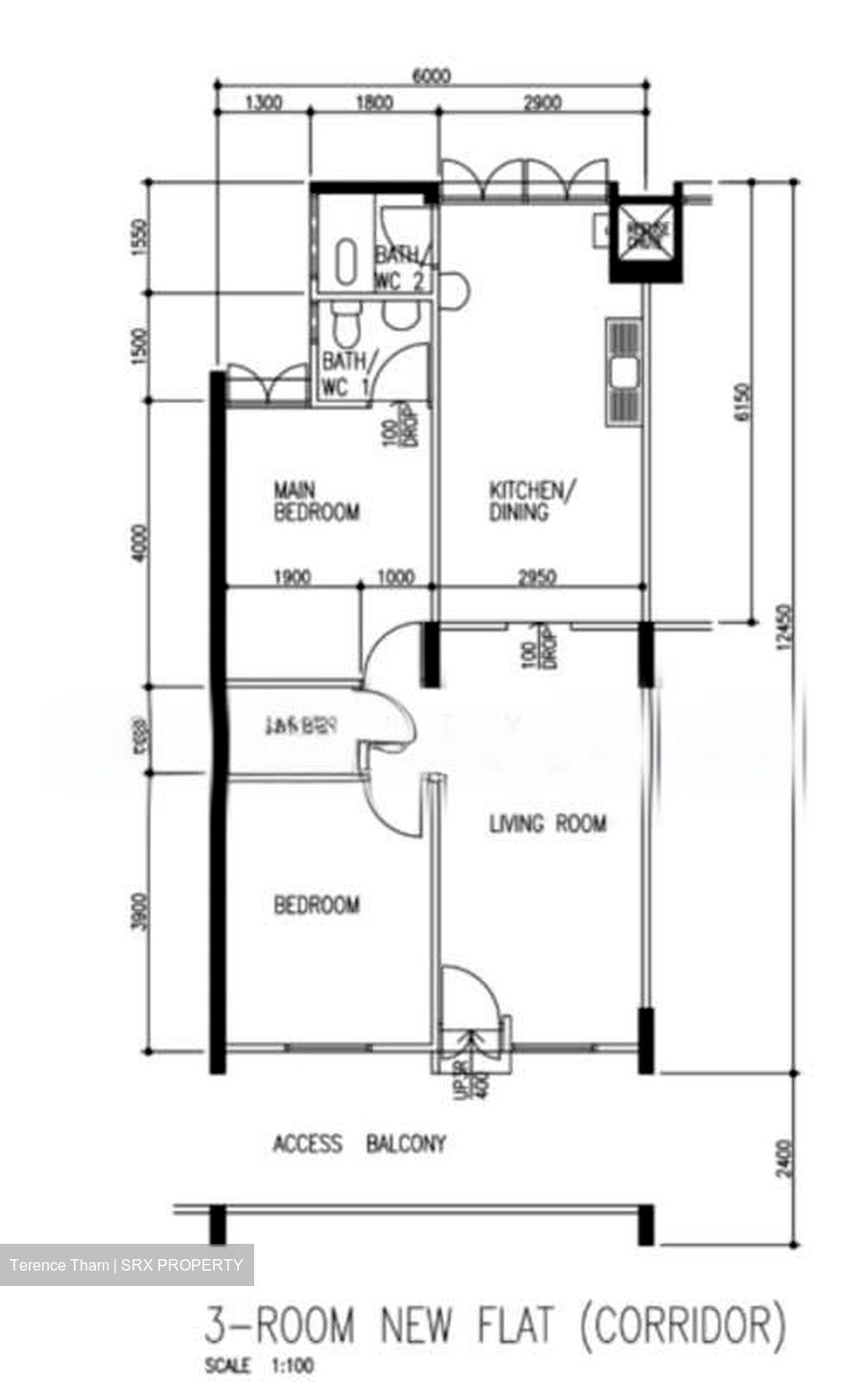Blk 548 Bedok North Avenue 1 (Bedok), HDB 3 Rooms #566078341